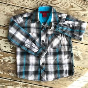 Montage Plaid Button Up Long Sleeve Shirt